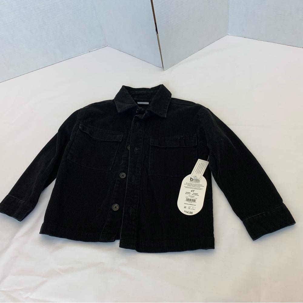 Wonder Nation 4t Boys black corduroy Shaket.